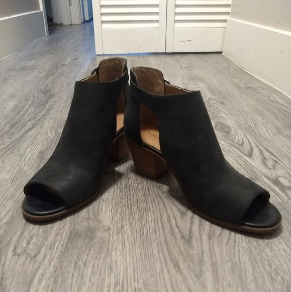 Lucky Brand Shoes - Cutout Peep Toe Bootie